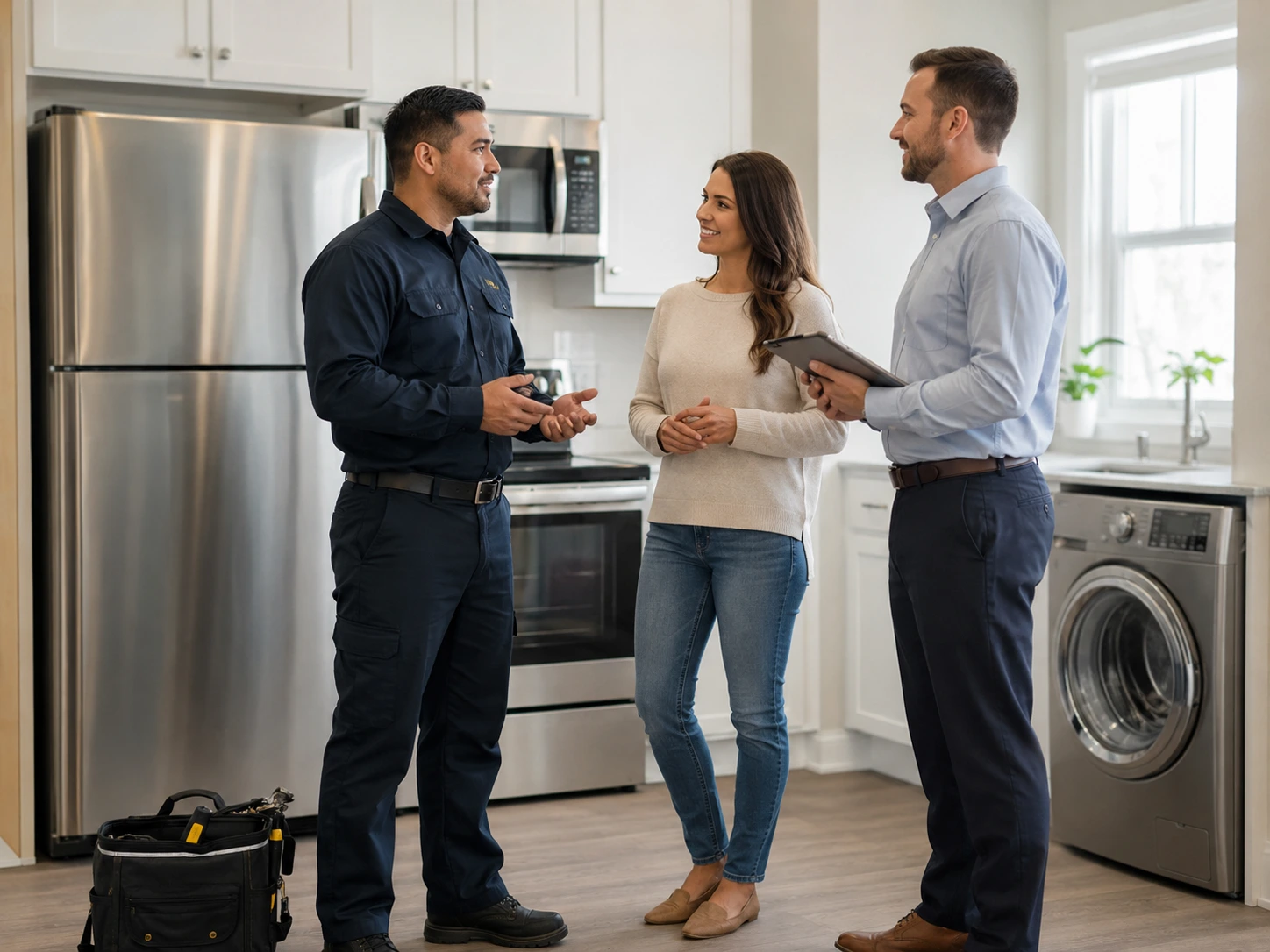 Best Fix technician servicing a dishwasher in Dubai