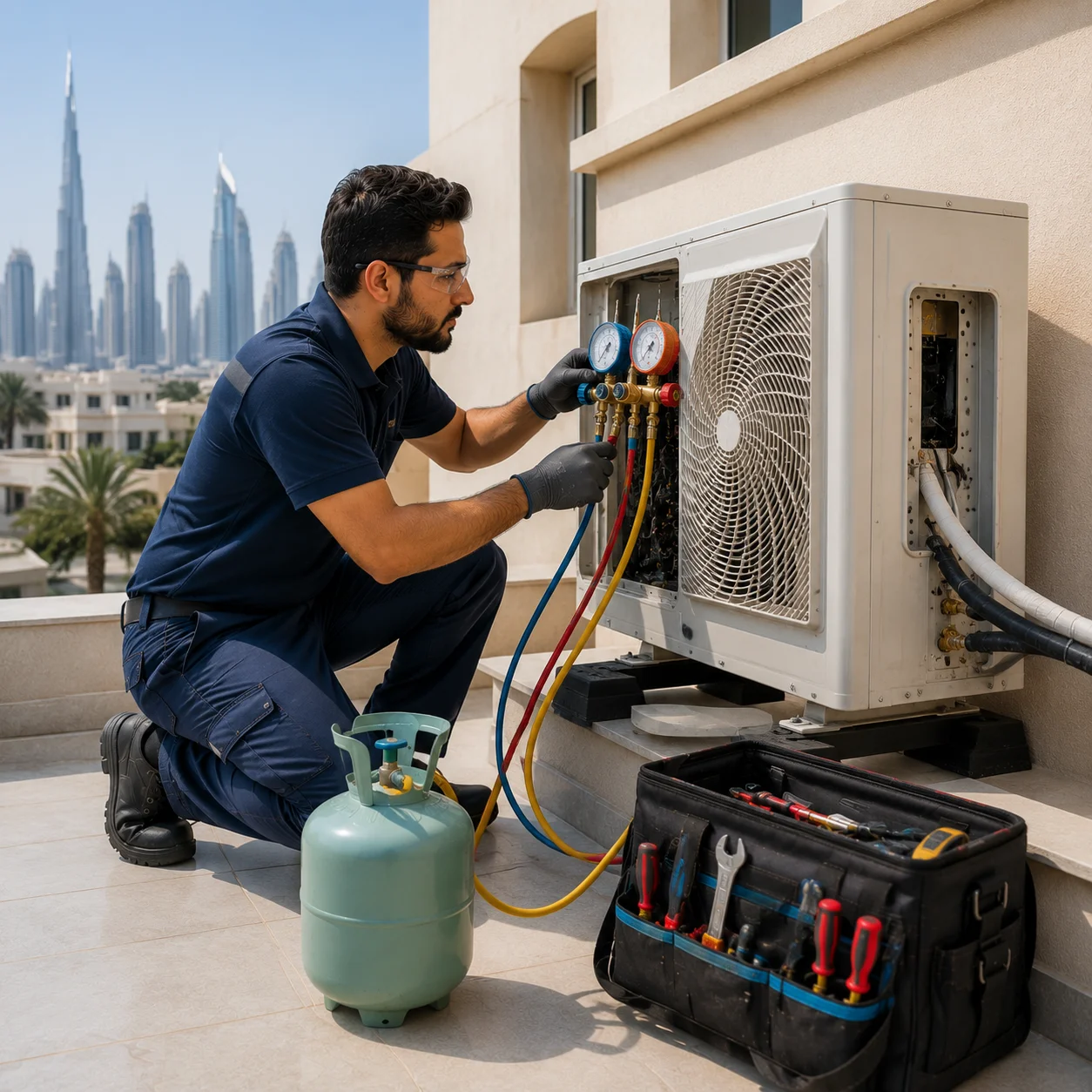 Gas Top-Up & Leak Repair — Best Fix Dubai
