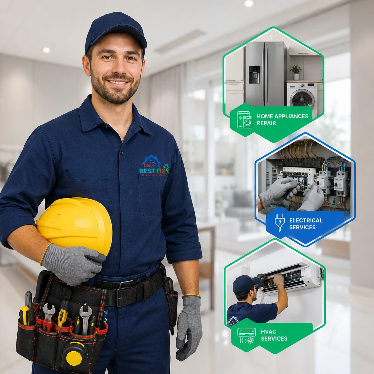 Our professional Best Fix maintenance team in Dubai